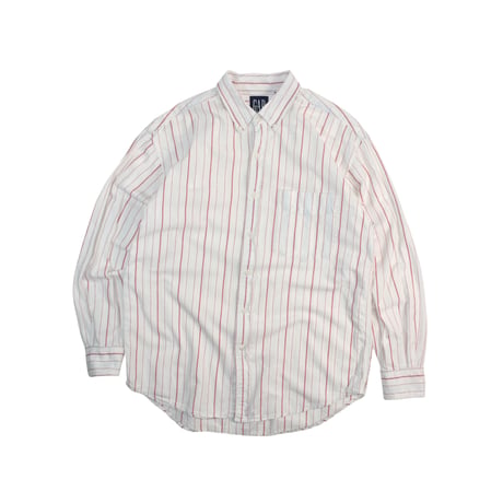 USED 90'S"OLD GAP" STRIPE B.D SHIRT