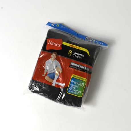 "HANES" 6PACK CREW SOCKS