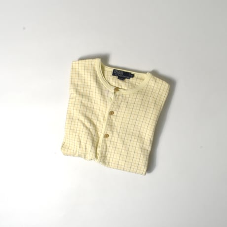 USED "POLO BY RALPH LAUREN" HENRY NECK L/S T-shirt