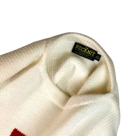 USED LETTERED WOOL SWEATER