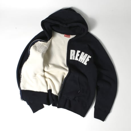 USED 90'S "SUPREME" DOUBLE FACE ZIP HOOODIE