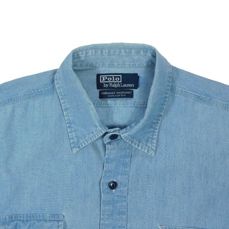 USED "POLO RALPH LAUREN" DUNGAREE WORK SHIRT