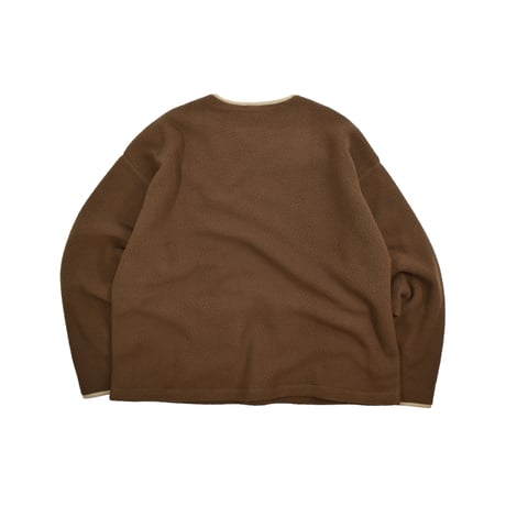 NOROLL "FLEECE V NECK SWEATER"