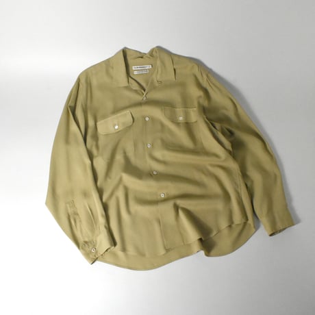USED "CLUB MONACO" RAYON OPEN COLLAR SHIRT