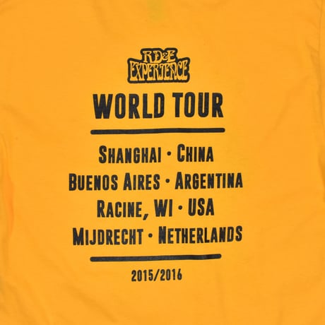 USED "JIMI HENDRIX" WORLD TOUR T-shirt