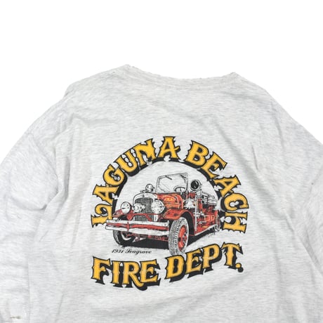 USED "LAGUNA BEACH / FIRE DEPT" L/S T-shirt