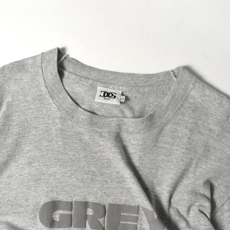 USED 90'S "CG DESIGN NYC / GRAY SHIRT" T-shirt