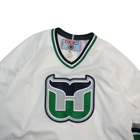USED 90'S "OLD CCM / HARTFORD WHALERS" HOCKCEY JERSEY