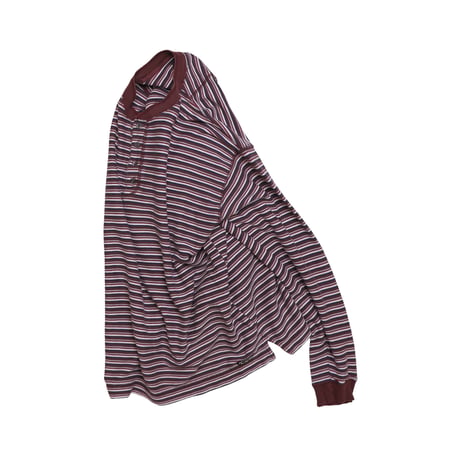 USED "90'S LEE" HENLEY NECK STRIPED SHIRT
