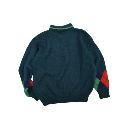 USED "80-90’S GAP" WOOL  POLO KNIT