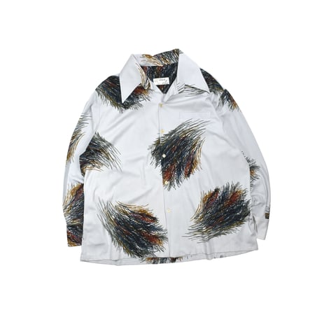 USED 70'S "TOUCH OF GLASS" OPEN COLLAR SHIRT