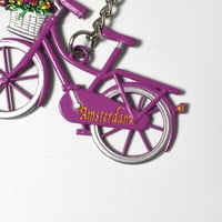 "BICYCLE IN AMSTERDAM" KEY CHAIN