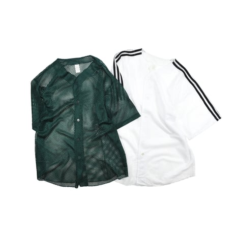 DEADSTOCK 80'S UNKNOWN MESH BASEBALL SHIRT
