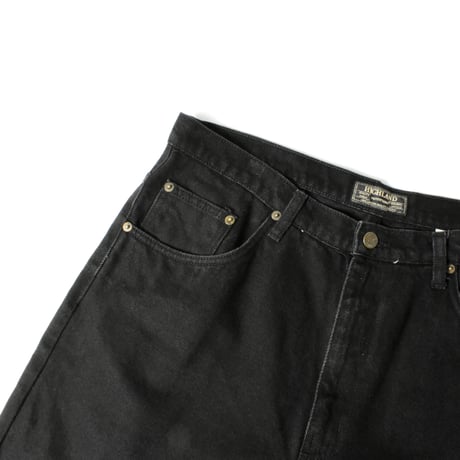USED "HIGHLAND" BLACK DENIM SHORTS