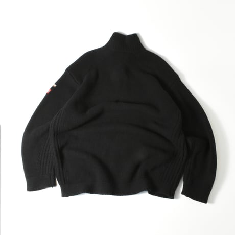 USED 90’S "NAPAPIJRI" HALZIP WOOL KNIT