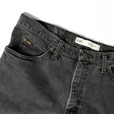 USED "LEE / REGULAR FIT" BLACK DENIM PANTS