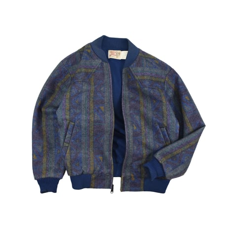 VINTAGE 80'S "SADDLE KING WESTERN" AZTEC BLANKET JACKET
