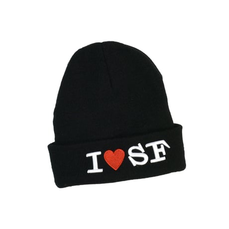 USED "I LOVE SF" BEANIE
