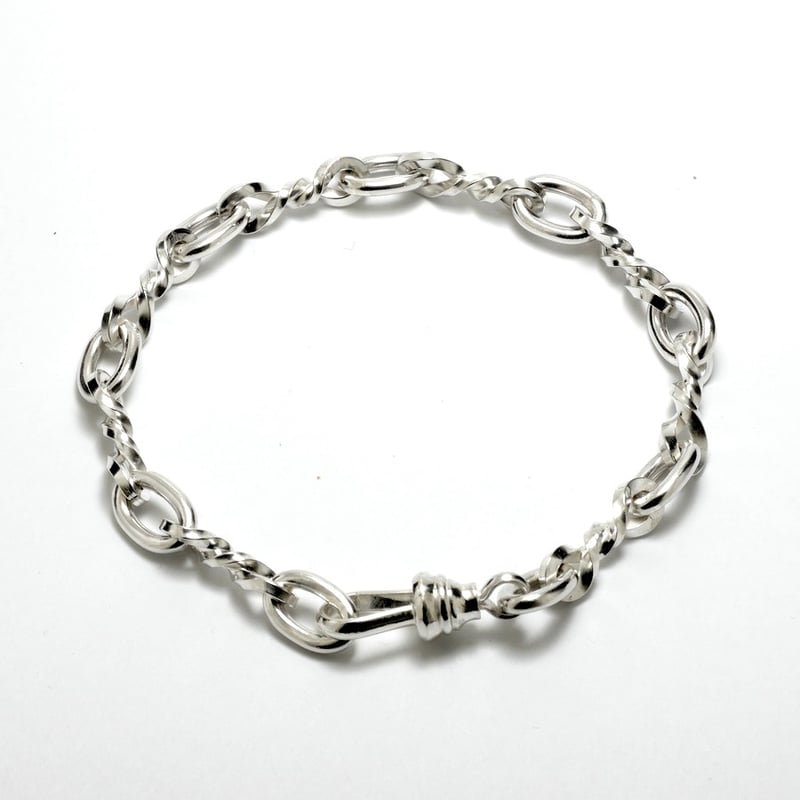 Forged SV950｜Double Twist Link Chain Bracelet