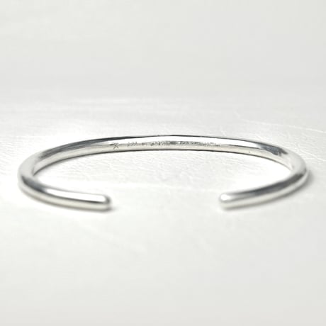 Forged SV950｜ Round Hammered EndMirror Cuff