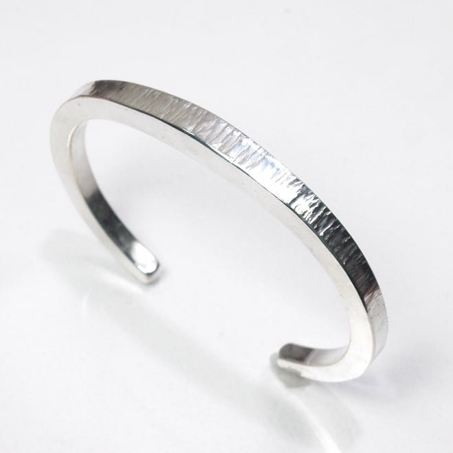 All Forged SV950｜Taper Shape Hammered Cuff | ST
