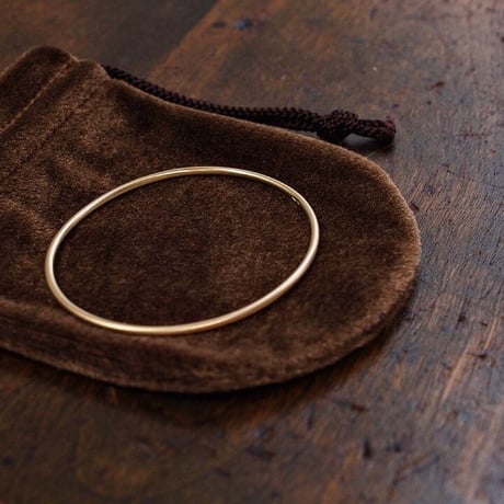 K18YG｜Round Closed Cuff 2㎜ - 楕円