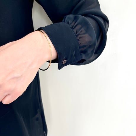 K18YG｜Round Closed Cuff 2㎜ー真円