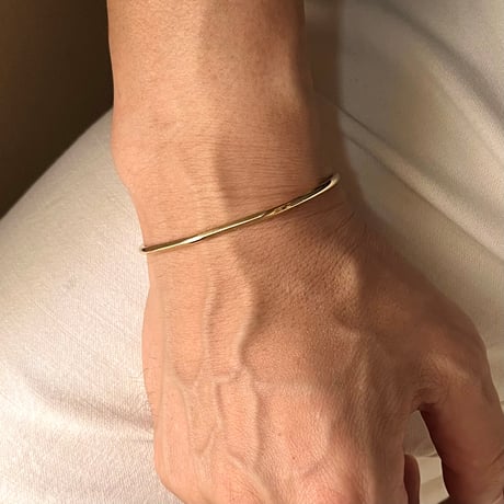 K18YG｜Round Feather Cuff 2.5㎜