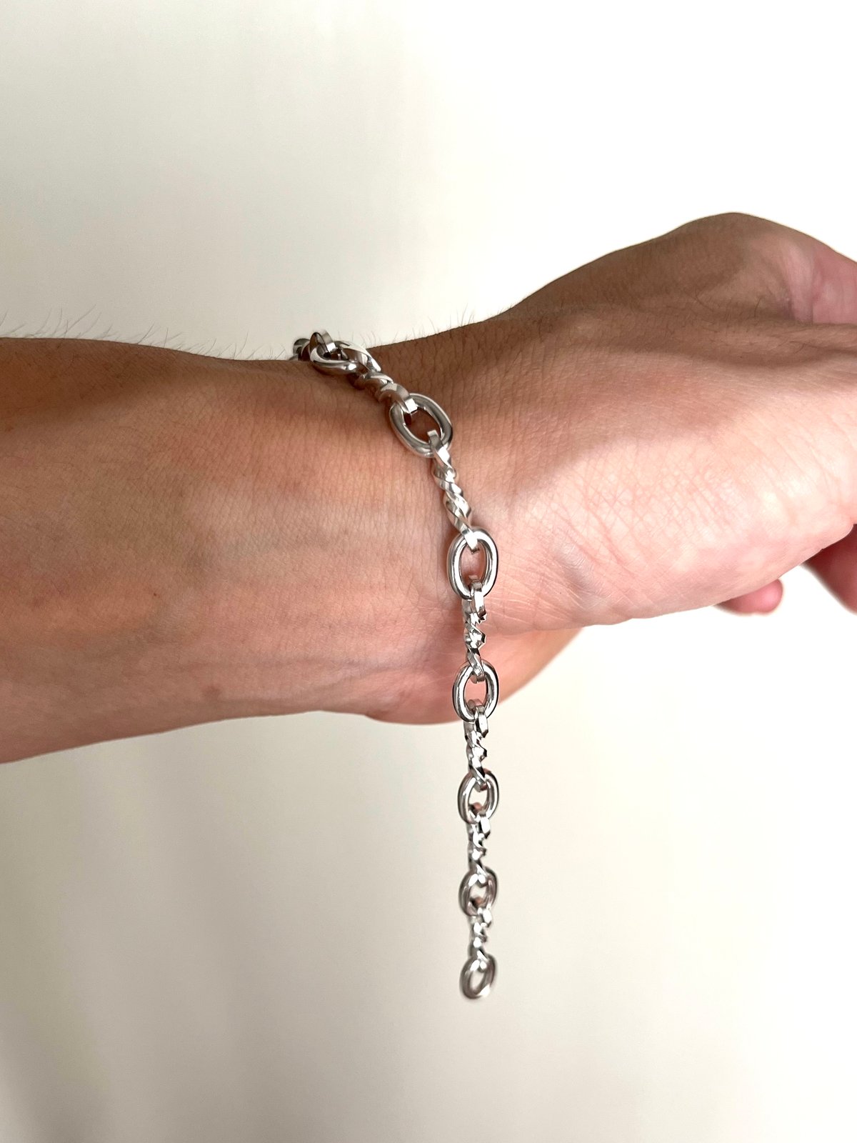 Forged SV950｜Double Twist Link Chain Bracelet