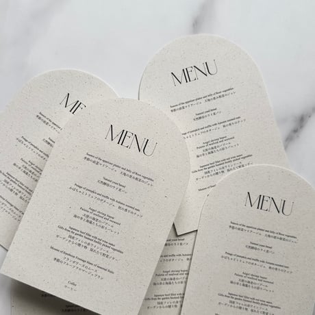 MENU ARCH / stone beige