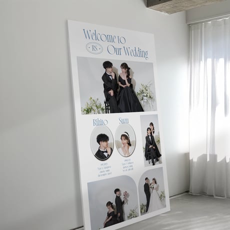 ウェルカムボード m.xoxo_10 グラフィック ウェルカムボード（Black