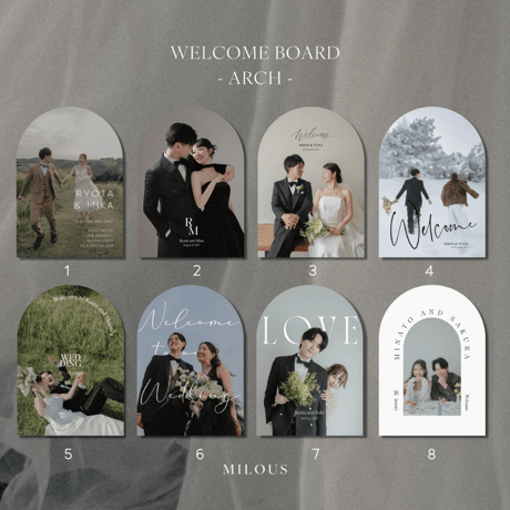 WELCOME BOARD / ARCH / 8design