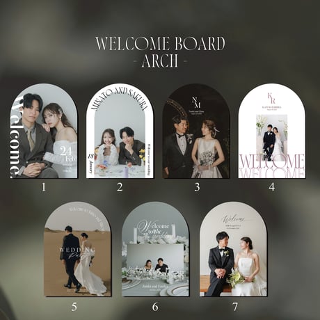 WELCOME BOARD / ARCH / 7design