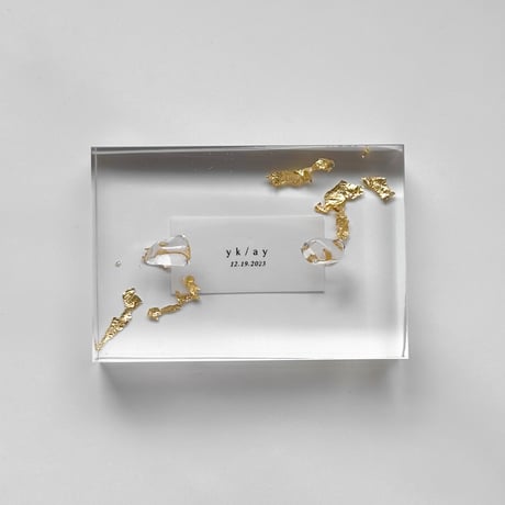 [ 6/20-25発送 ] RING PILLOW  CLEAR/PURE/INK