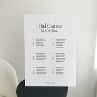 SEATING CHART / WHITE / 6design