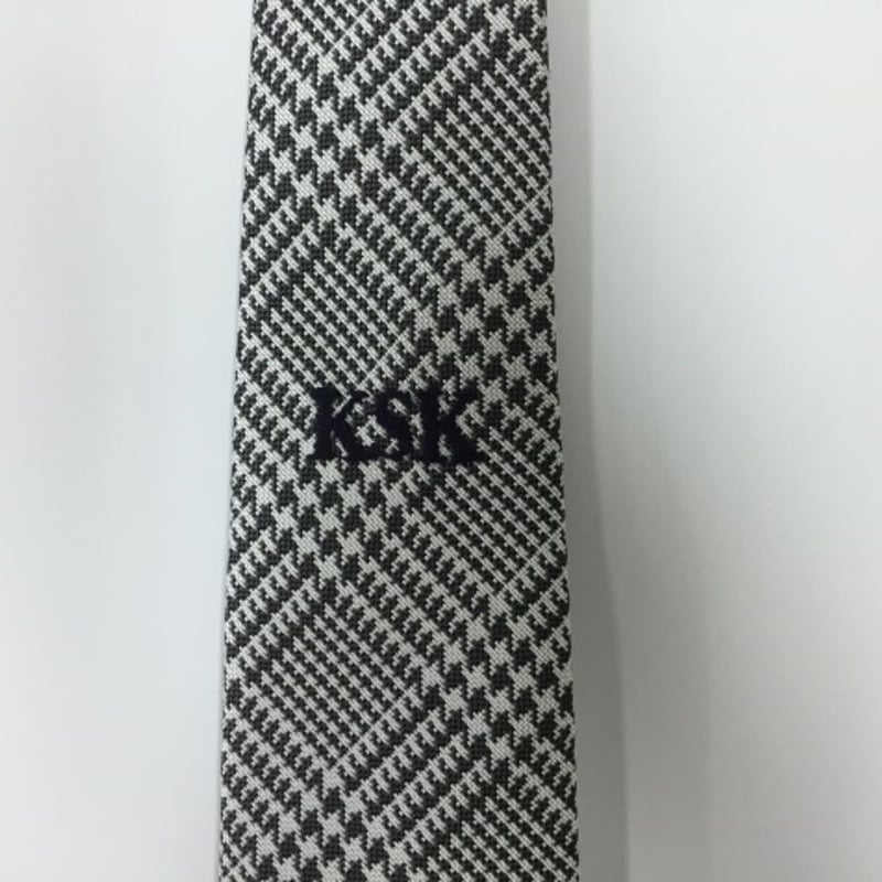 KSKネクタイ グレンチェックハンド刺繍 | KSK STORE