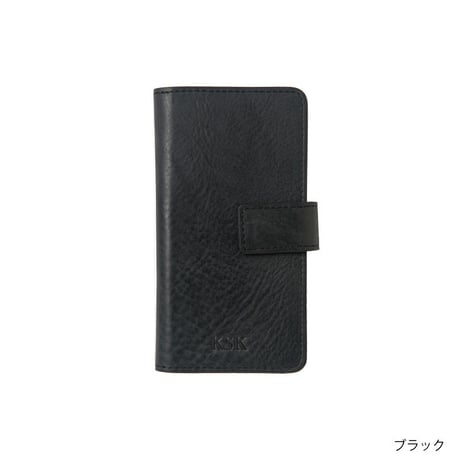 KSK手帳型ケースロゴ：iPhone8/7/6S/6（キャメル/コバルト/レッド/ブラック）