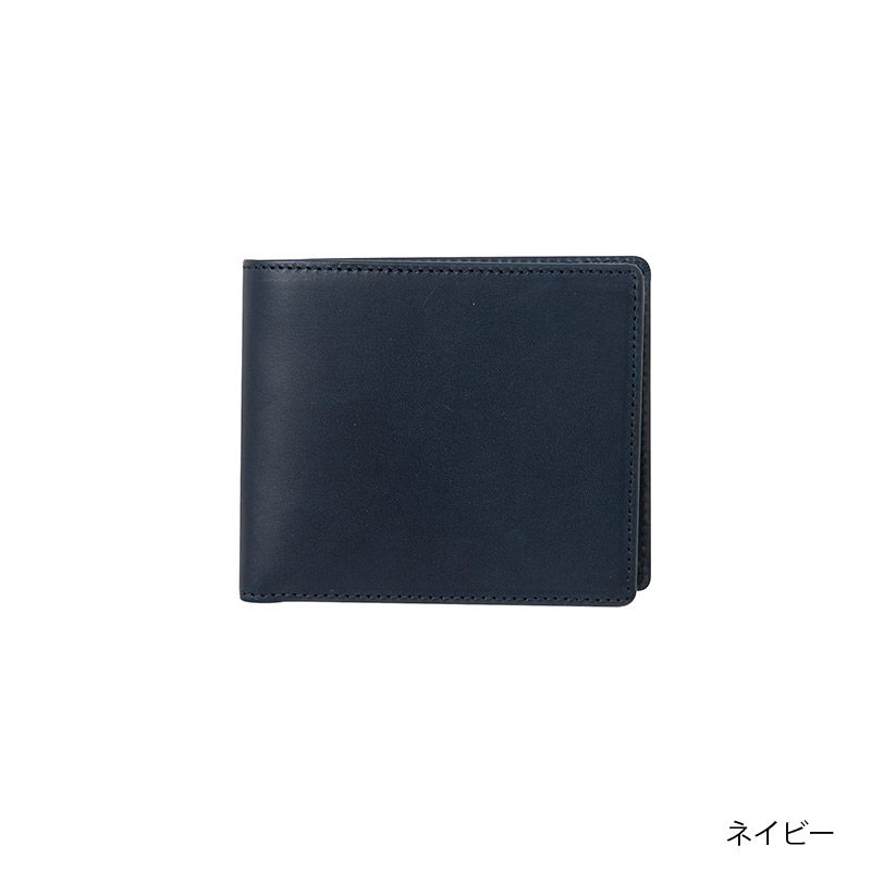【 ksk 】 ミニ財布 （ ネイビー ）【受注生産】 KSK2つ折り財布（ブラウン/ネイビー/ブラック） | KSK STORE