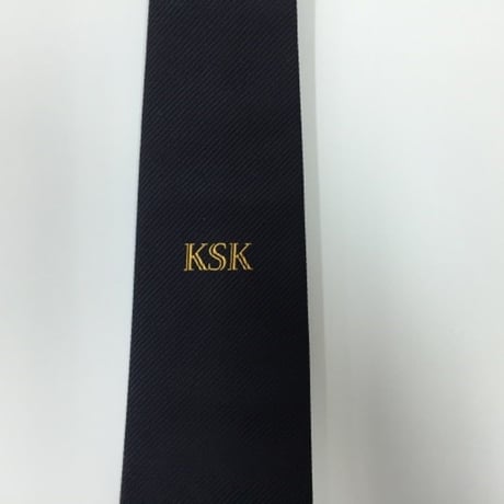 KSKネクタイ　ワンポイントソリッド