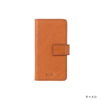 KSK手帳型ケースロゴ：iPhone8/7/6S/6（キャメル/コバルト/レッド/ブラック）