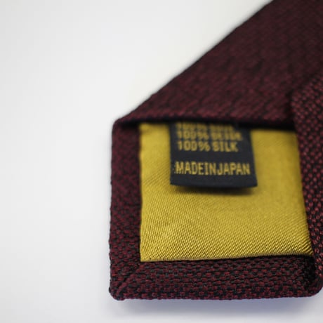 KSKネクタイ　グレンチェックハンド刺繍