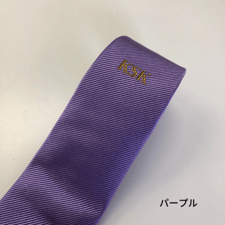 KSKネクタイ ワンポイントソリッド