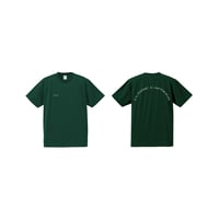 【Pre Order】Crew Neck Cotton T- shirt  Arched Logo (Green)