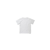 【Pre Order】Basic Crew Neck Cotton T-shirt (White) 2Set 1Pac