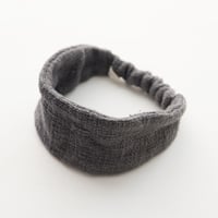 ORGANIC COTTON  hair band  straight   Gray