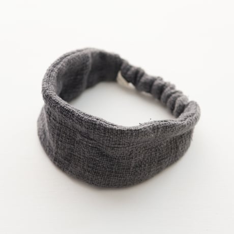 ORGANIC COTTON  hair band  straight   Gray