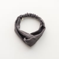 ORGANIC COTTON  hair band  cross    Gray