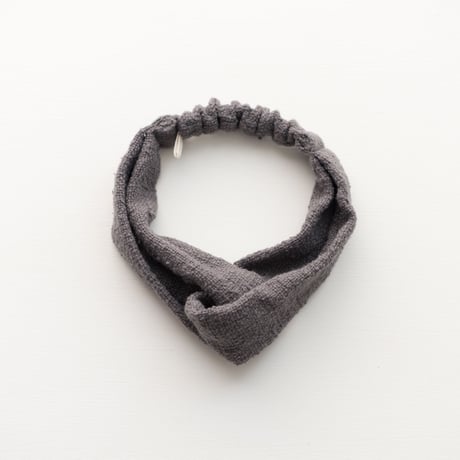 ORGANIC COTTON  hair band  cross    Gray
