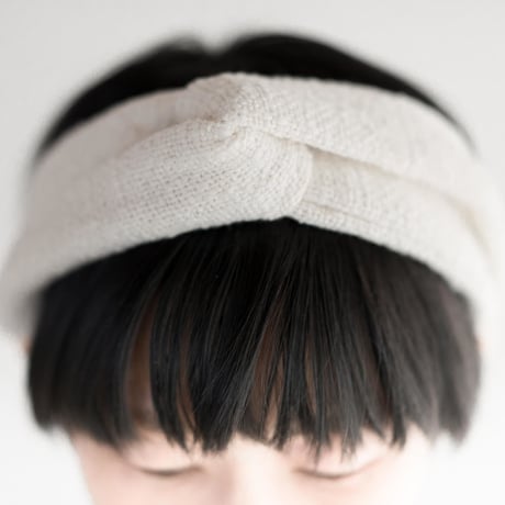 ORGANIC COTTON  hair band cross    Natural