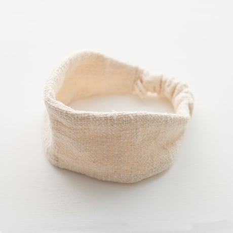 ORGANIC COTTON  hair band  straight   Natural
